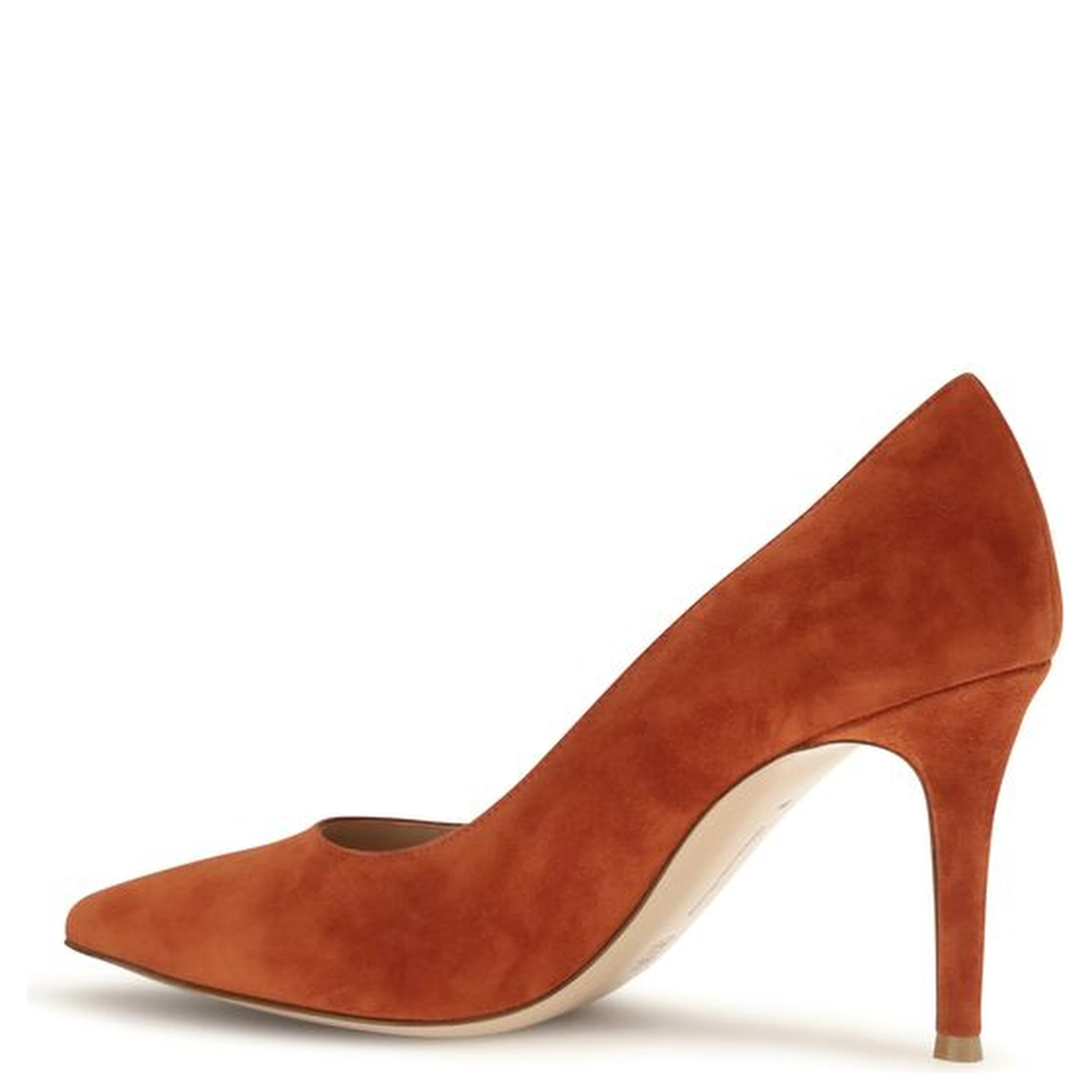 Red Calf Leather Bos Taurus High Heel Pumps