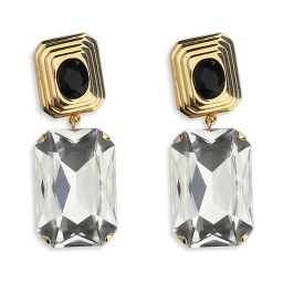 Gold Glass Earrings