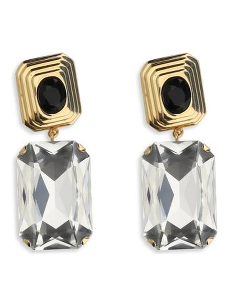 Gold Glass Earrings