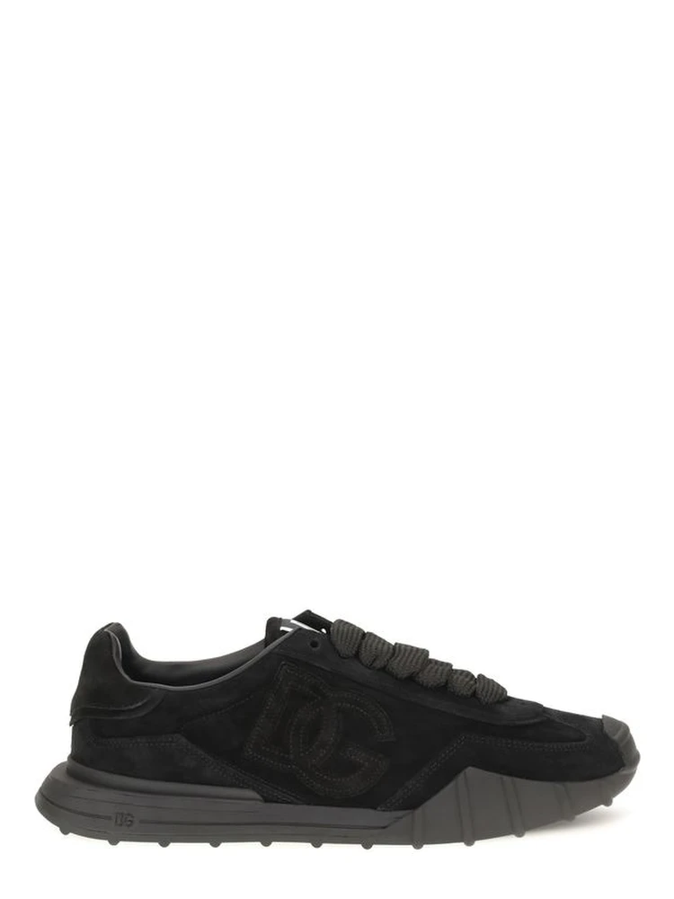 Black Calf Leather Bos Taurus Athletic Sneakers
