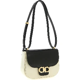 Bicolor Calfskin Crossbody Bag