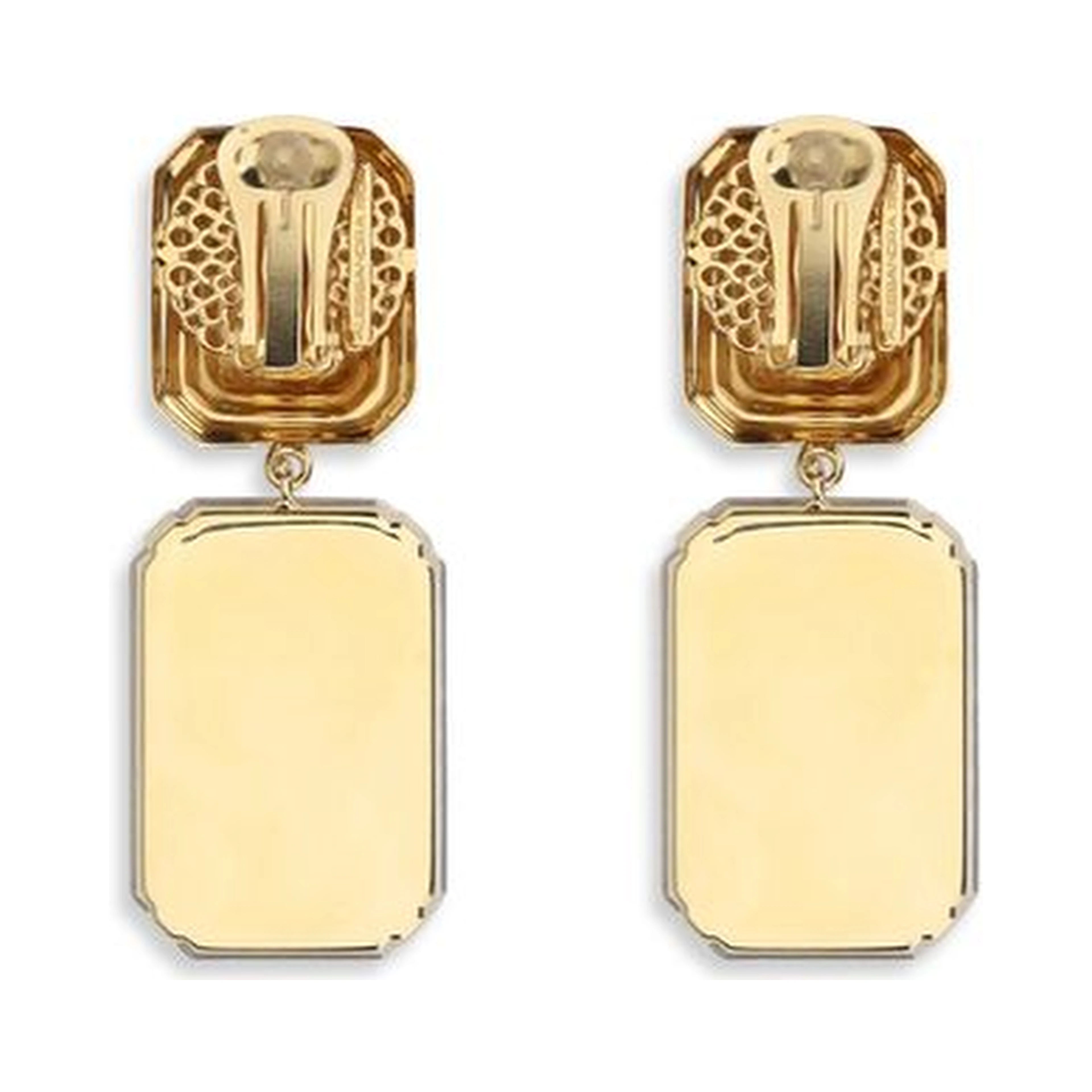 Gold Glass Earrings
