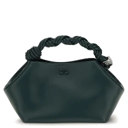 Bicolor Recycled Leather Shoulder Bag