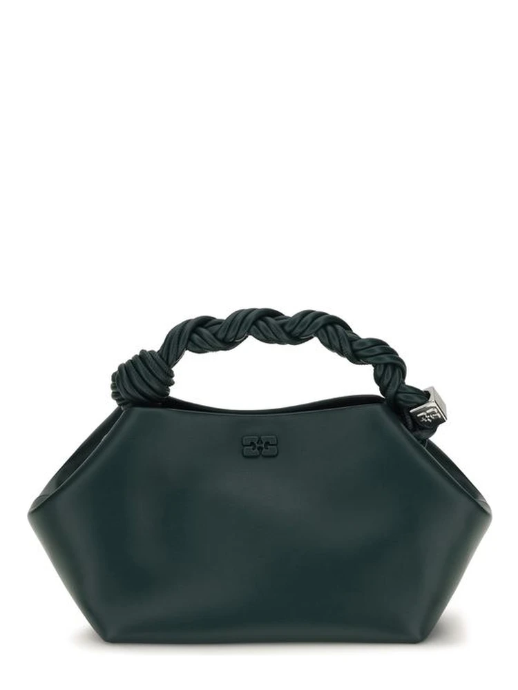 Bicolor Recycled Leather Shoulder Bag