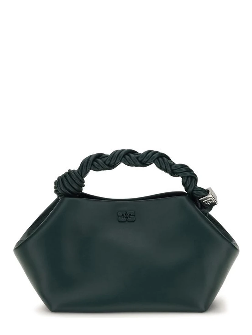 Bicolor Recycled Leather Shoulder Bag