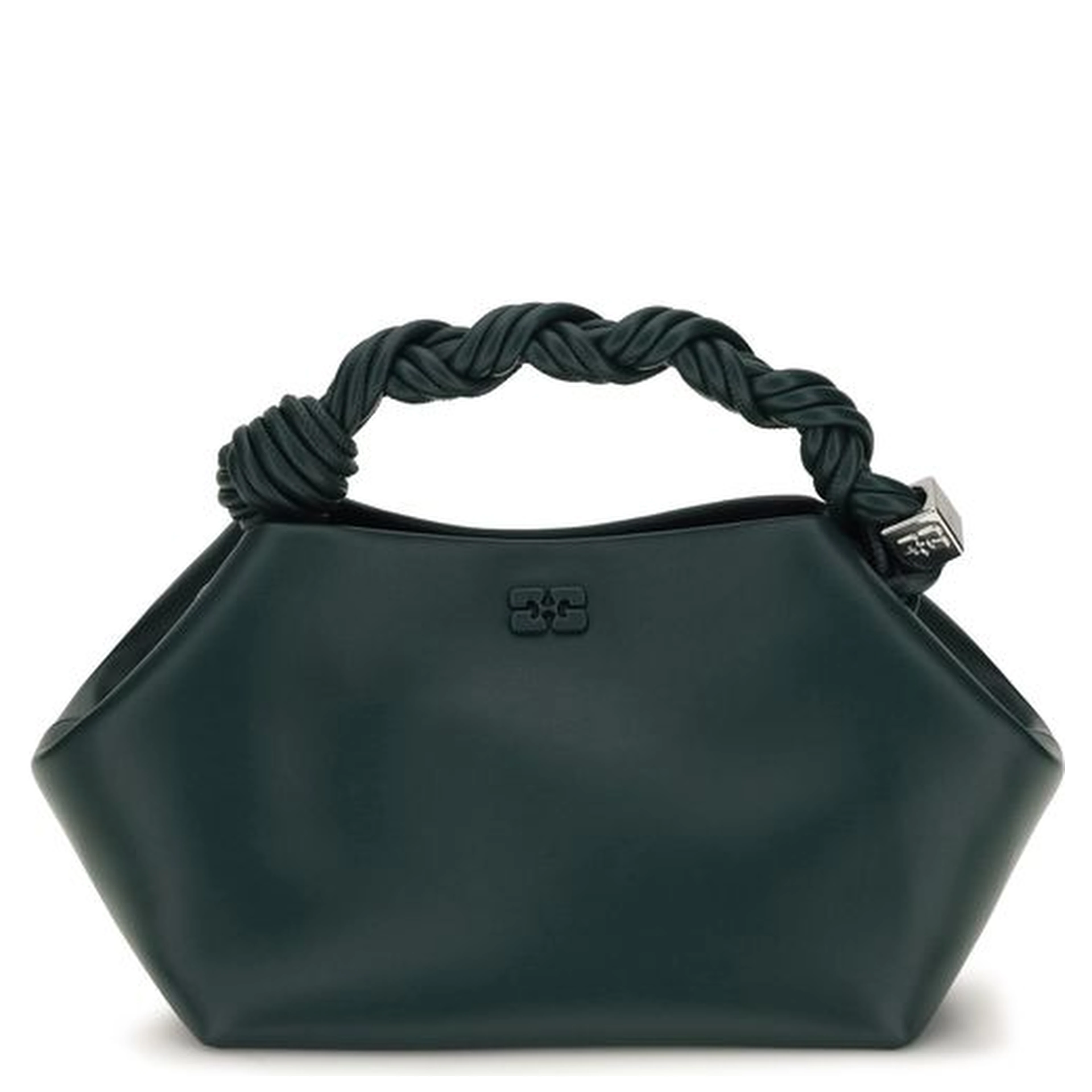 Bicolor Recycled Leather Shoulder Bag