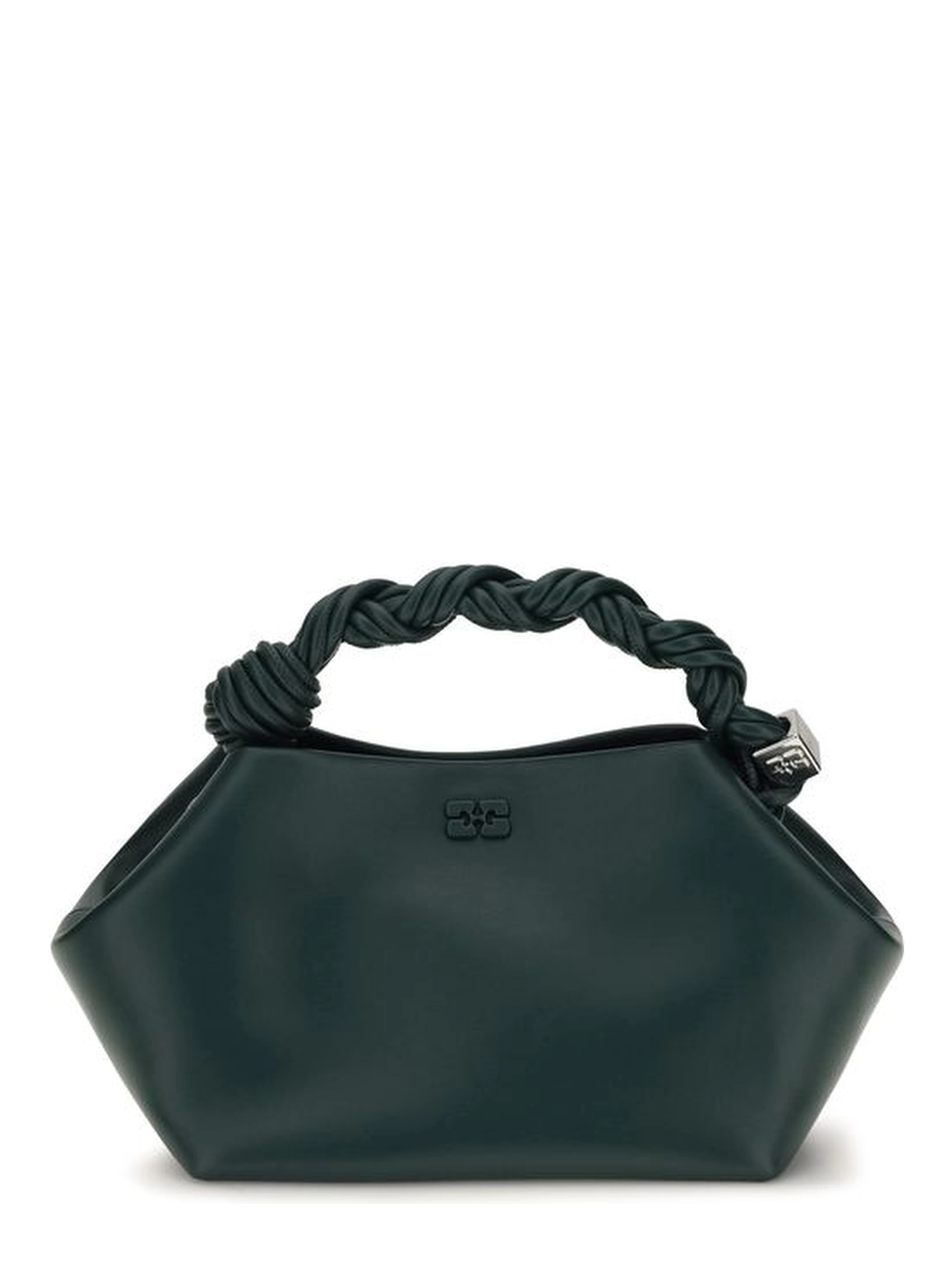 Bicolor Recycled Leather Shoulder Bag