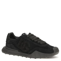 Black Calf Leather Bos Taurus Athletic Sneakers