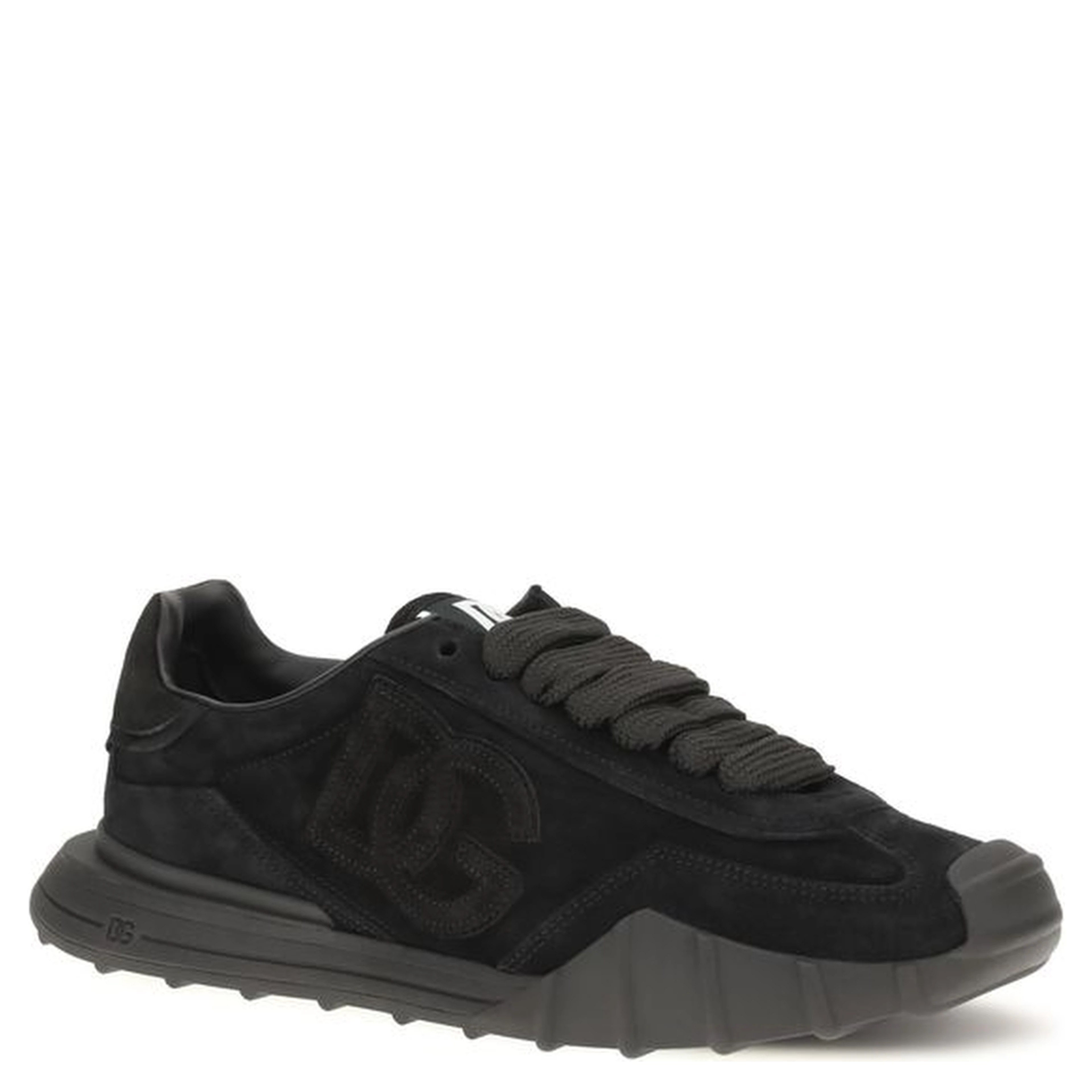 Black Calf Leather Bos Taurus Athletic Sneakers