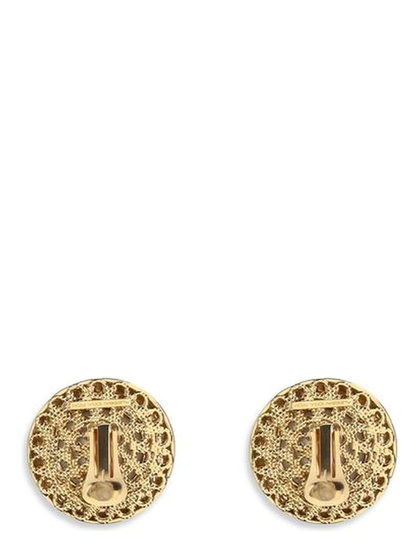 Gold Glass Earrings