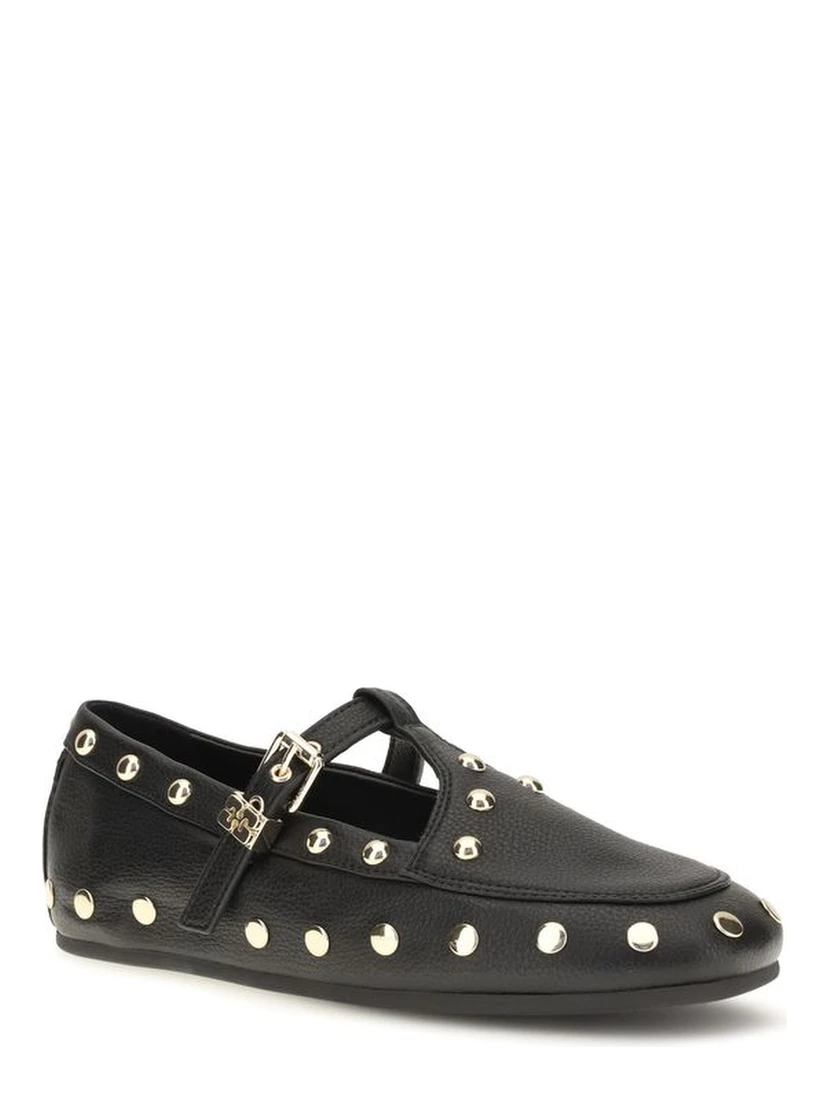 Black Recycled Polyester Ballet Flats