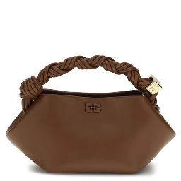 Brown Recycled Leather Shoulder Bag