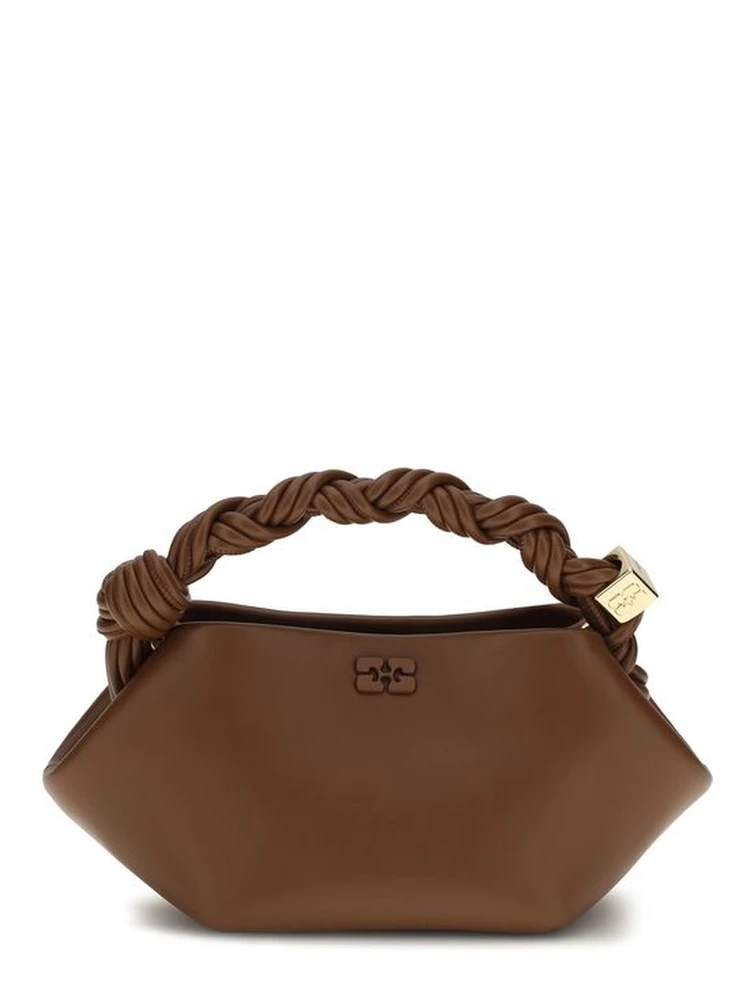 Brown Recycled Leather Shoulder Bag