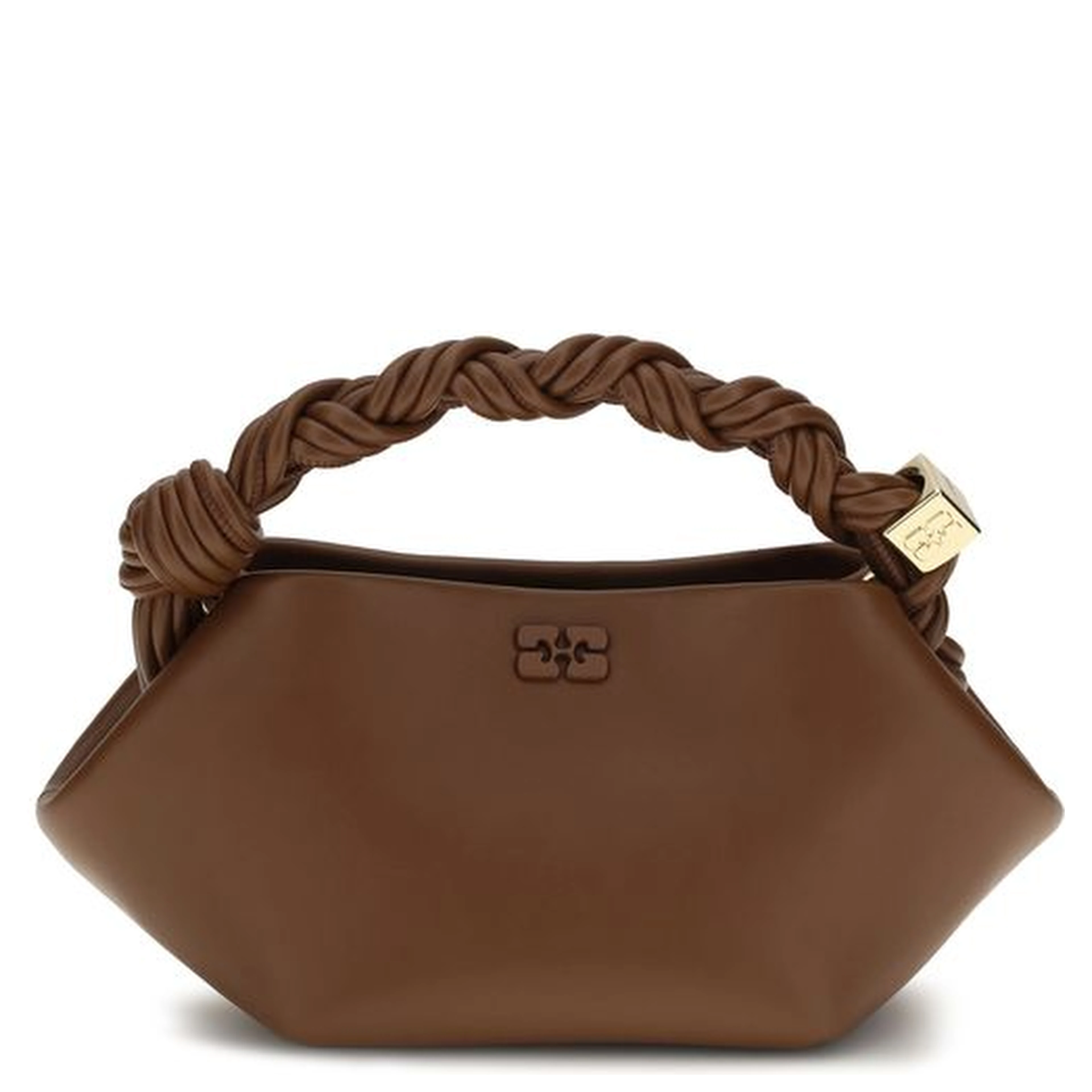 Brown Recycled Leather Shoulder Bag