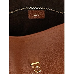 Brown Calfskin Shoulder Bag