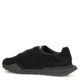 Black Calf Leather Bos Taurus Athletic Sneakers