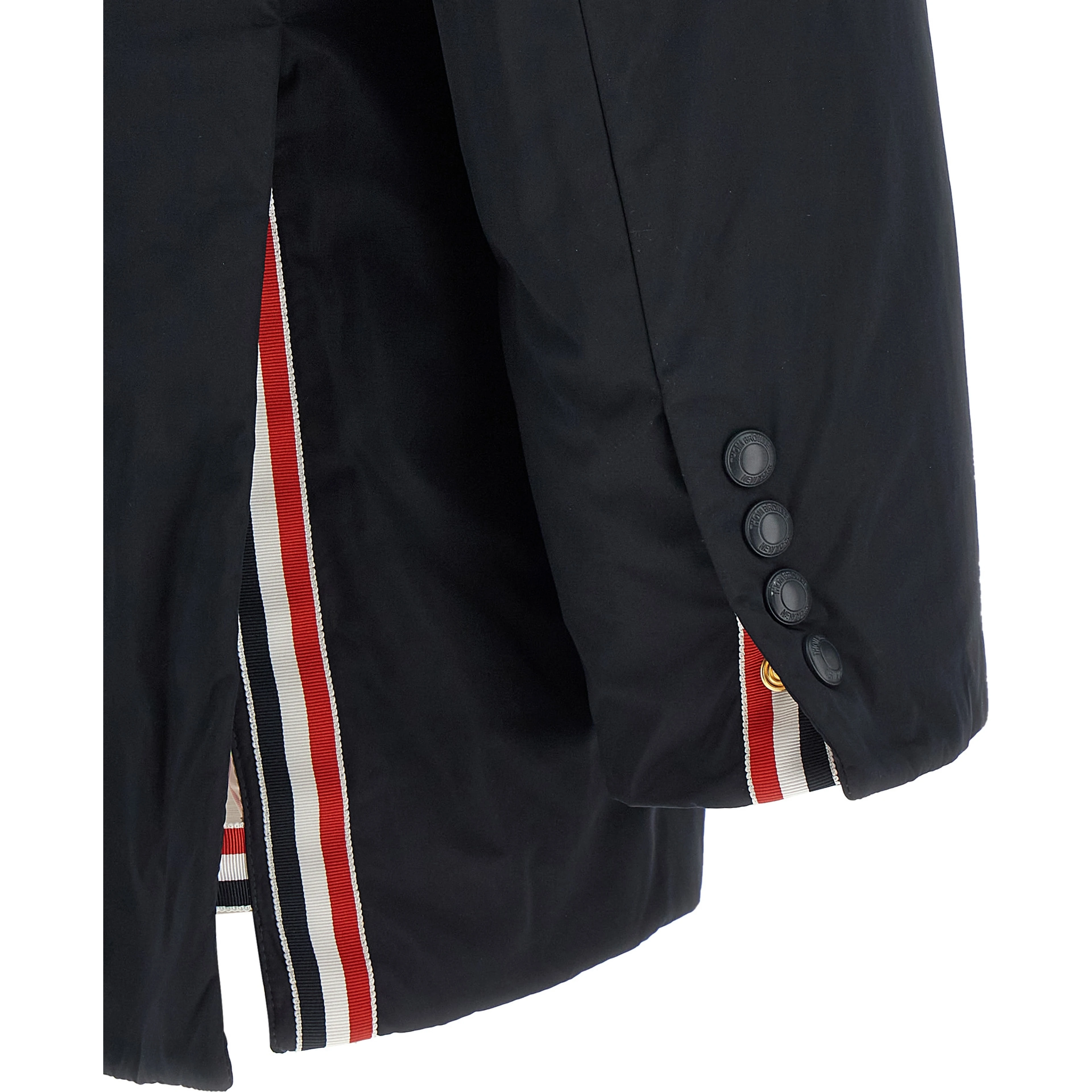 Blue Polyester Biker Jacket