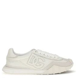 White Calf Leather Bos Taurus Athletic Sneakers