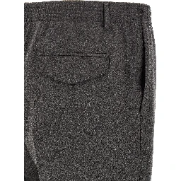 Gray Virgin Wool Cropped Pants