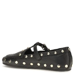 Black Recycled Polyester Ballet Flats