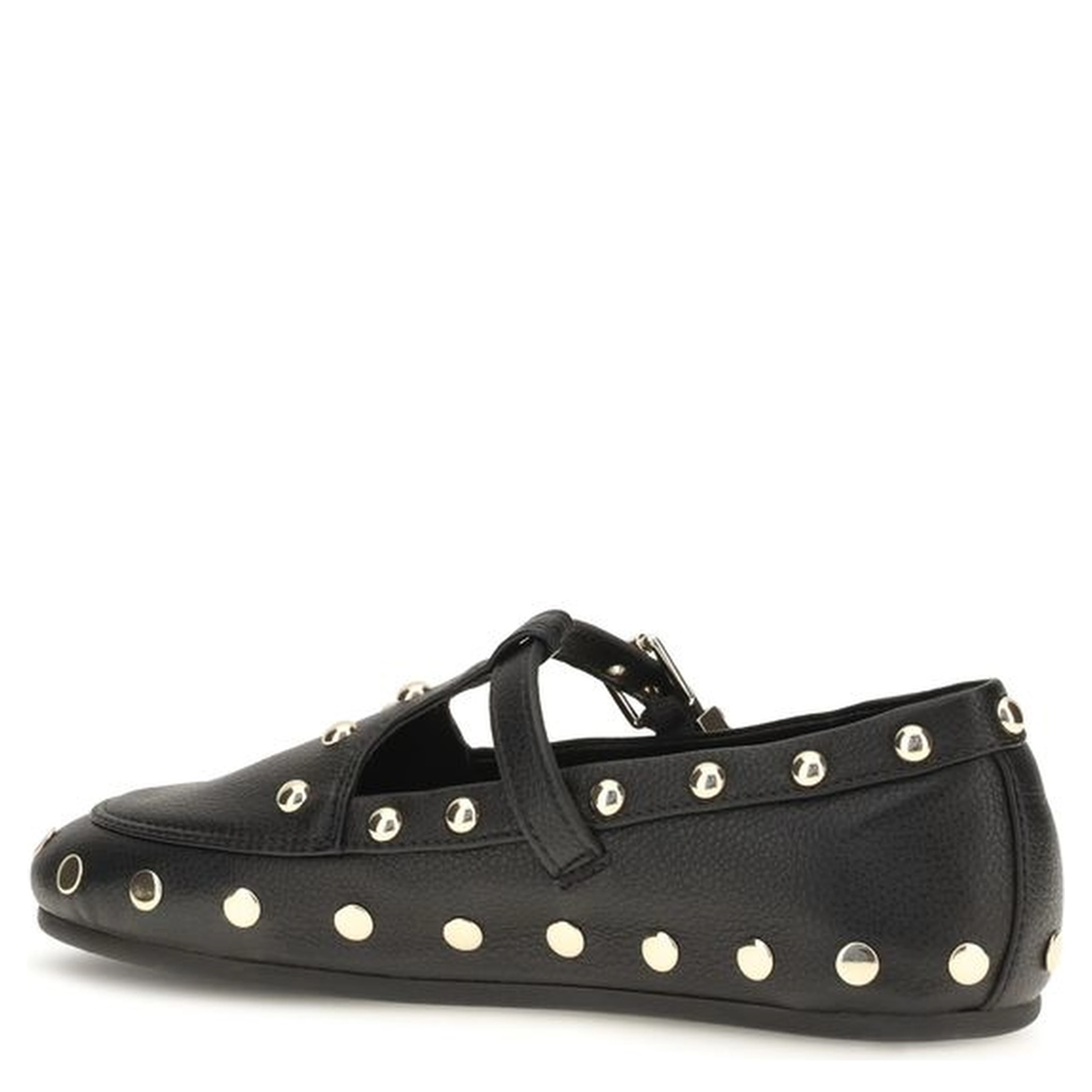 Black Recycled Polyester Ballet Flats