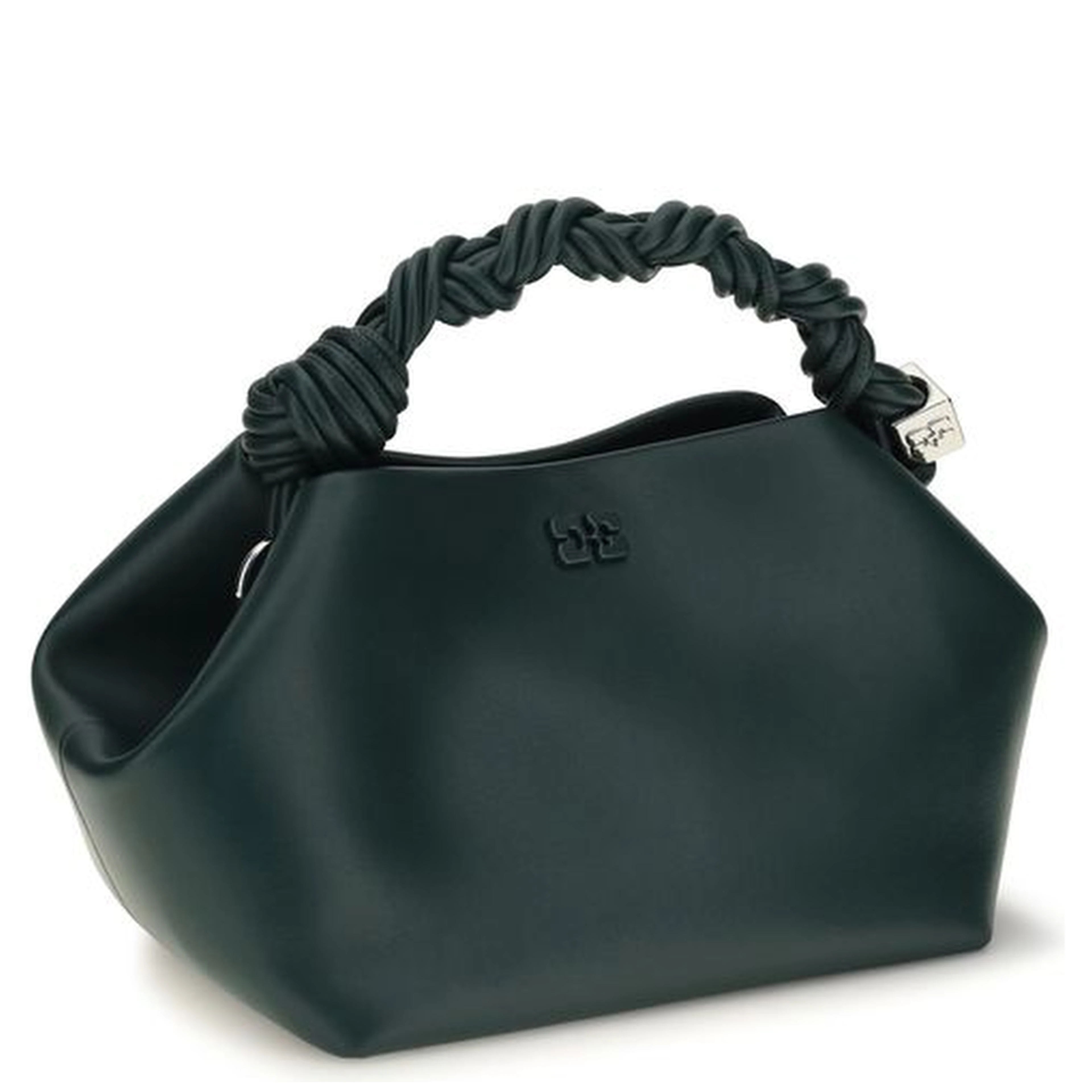 Bicolor Recycled Leather Shoulder Bag