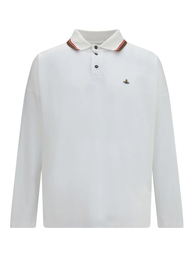 White Cotton Polo Shirt