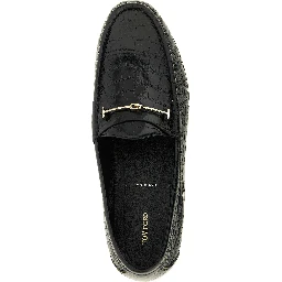 Black Calfskin Slip-On Loafers