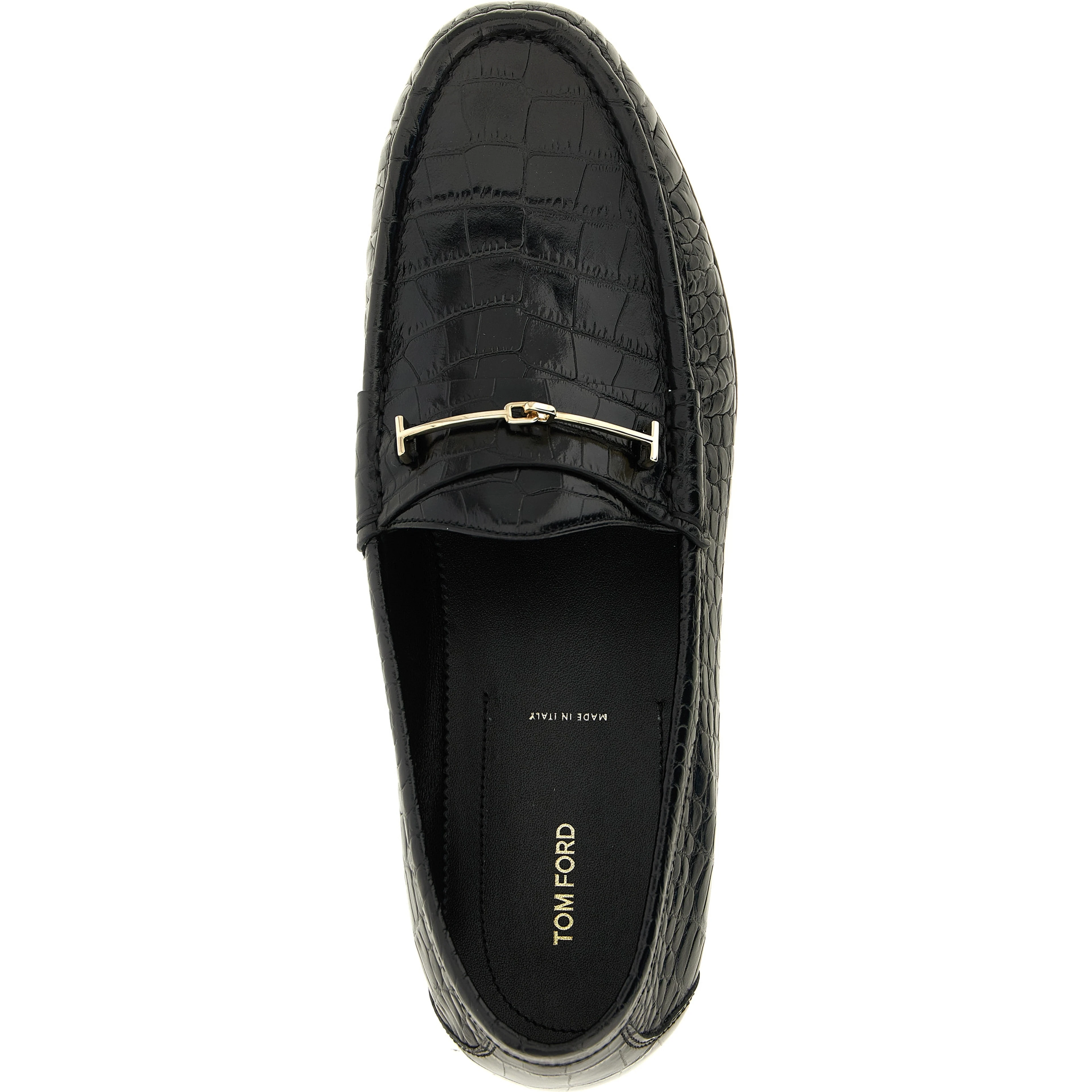 Black Calfskin Slip-On Loafers