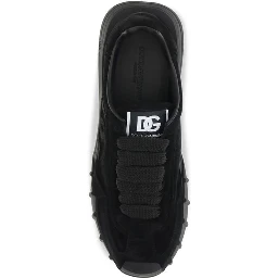 Black Calf Leather Bos Taurus Athletic Sneakers