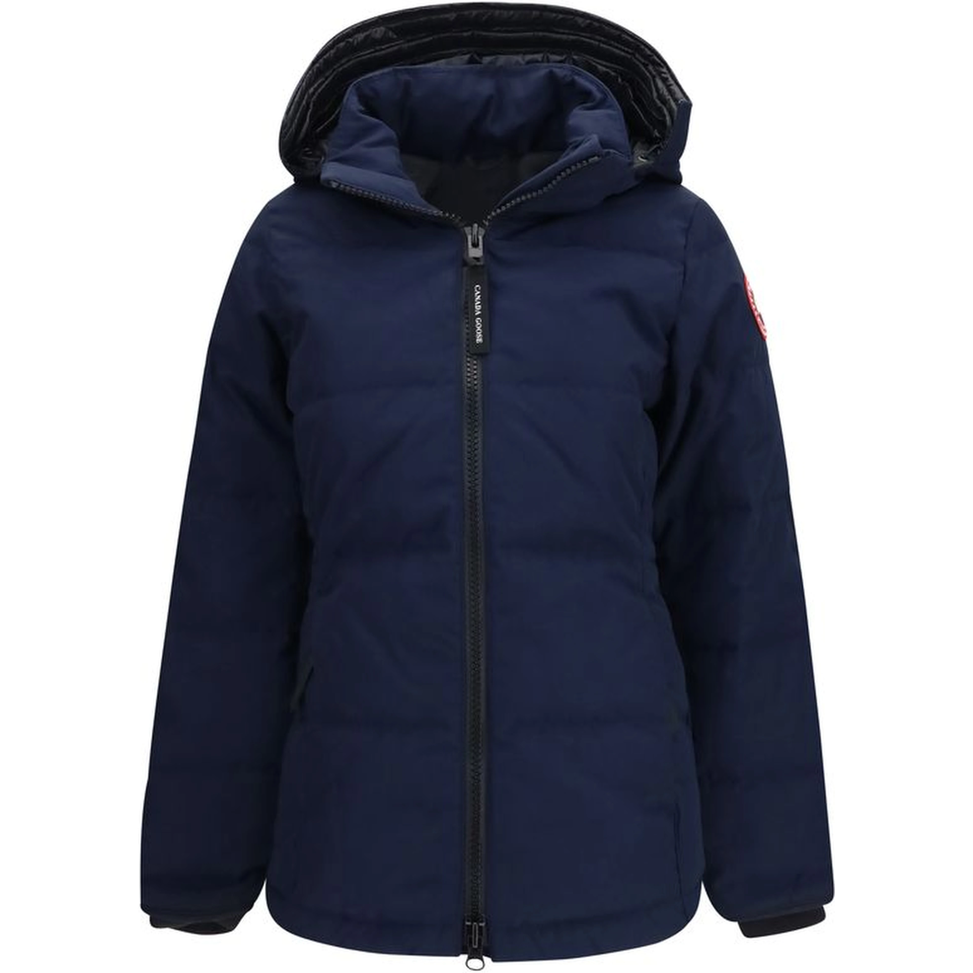 Blue Polyester Full-Length Jacket