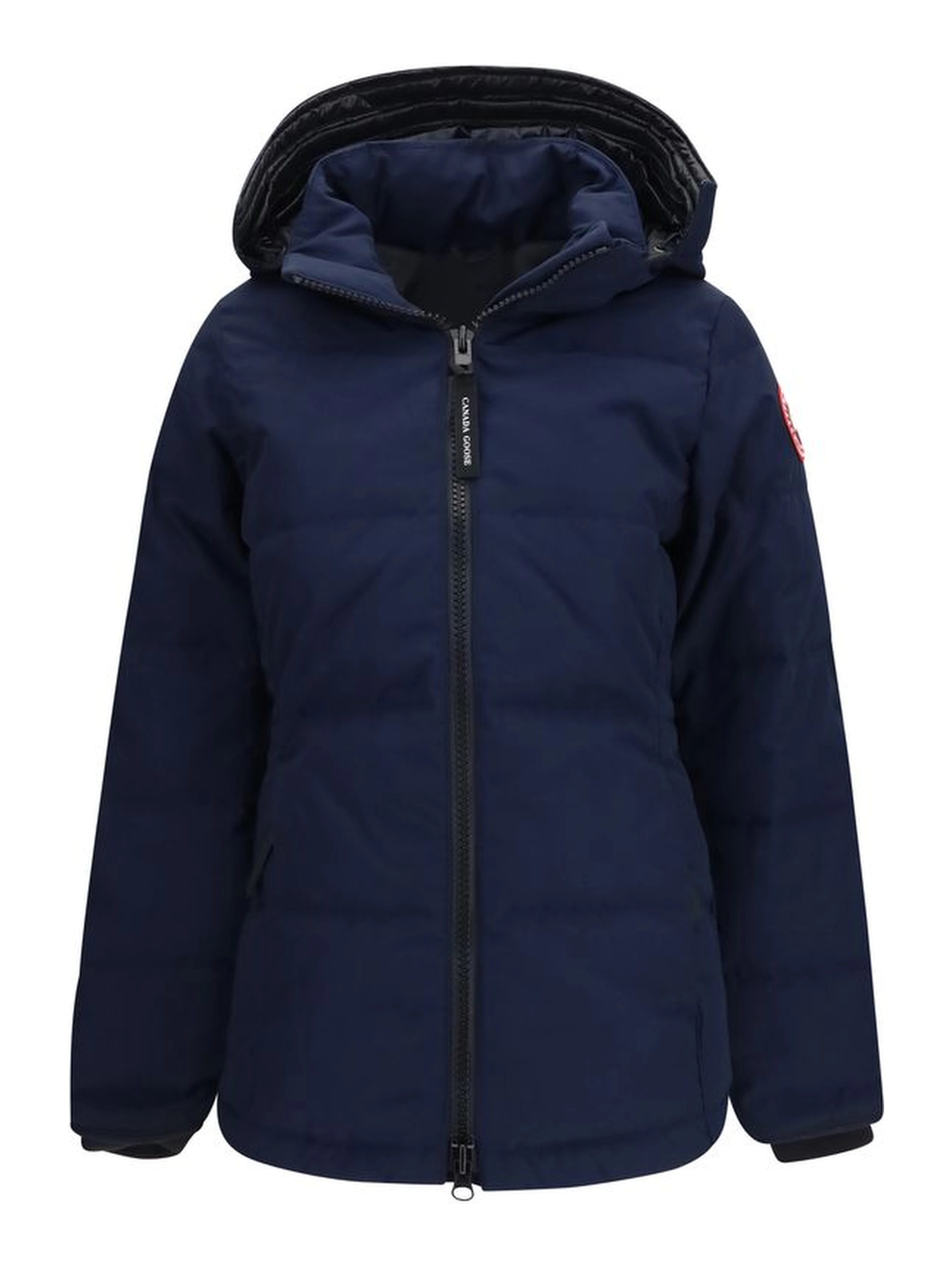 Blue Polyester Full-Length Jacket