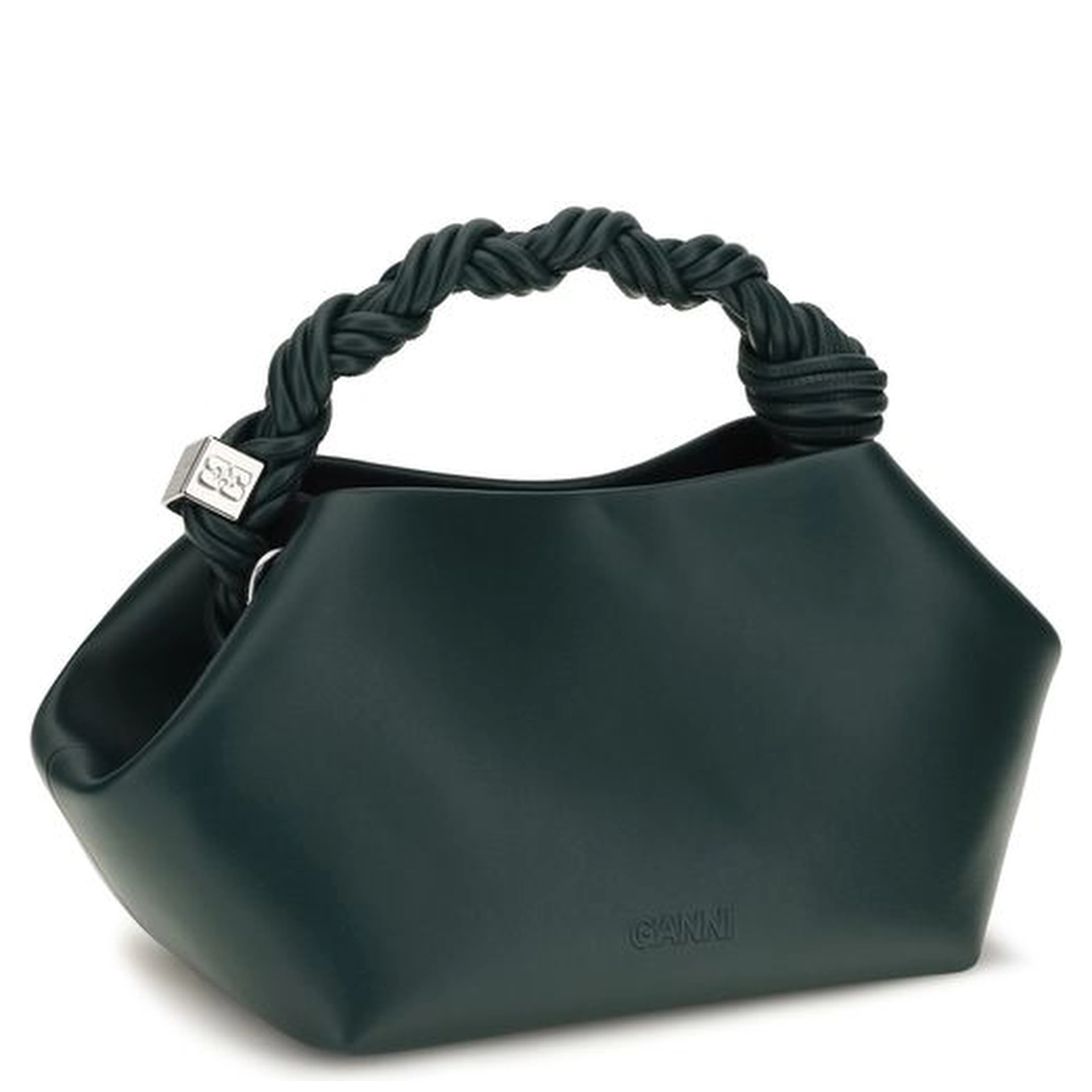 Bicolor Recycled Leather Shoulder Bag