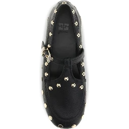 Black Recycled Polyester Ballet Flats