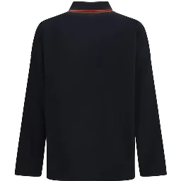Black Cotton Polo Shirt