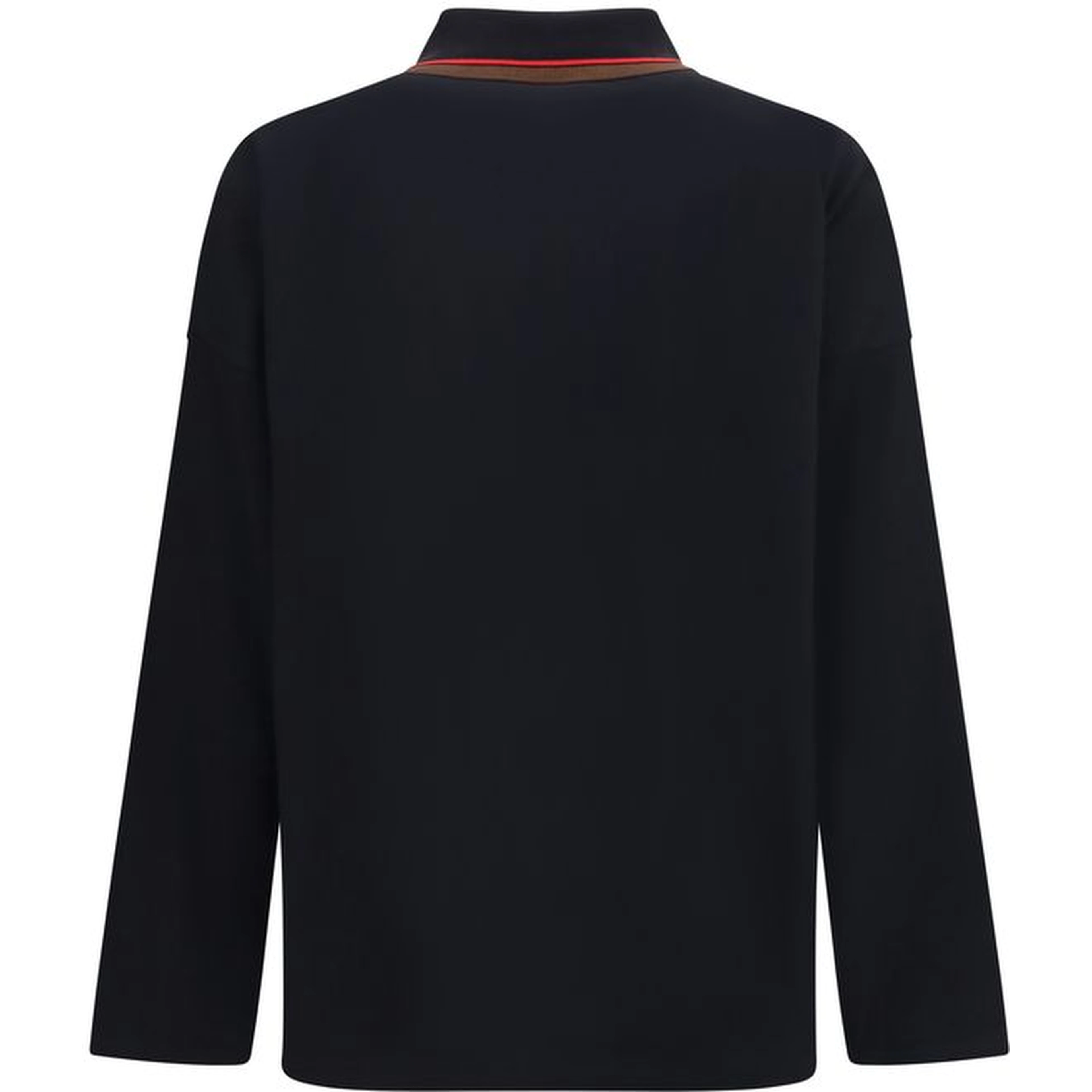 Black Cotton Polo Shirt