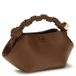 Brown Recycled Leather Shoulder Bag