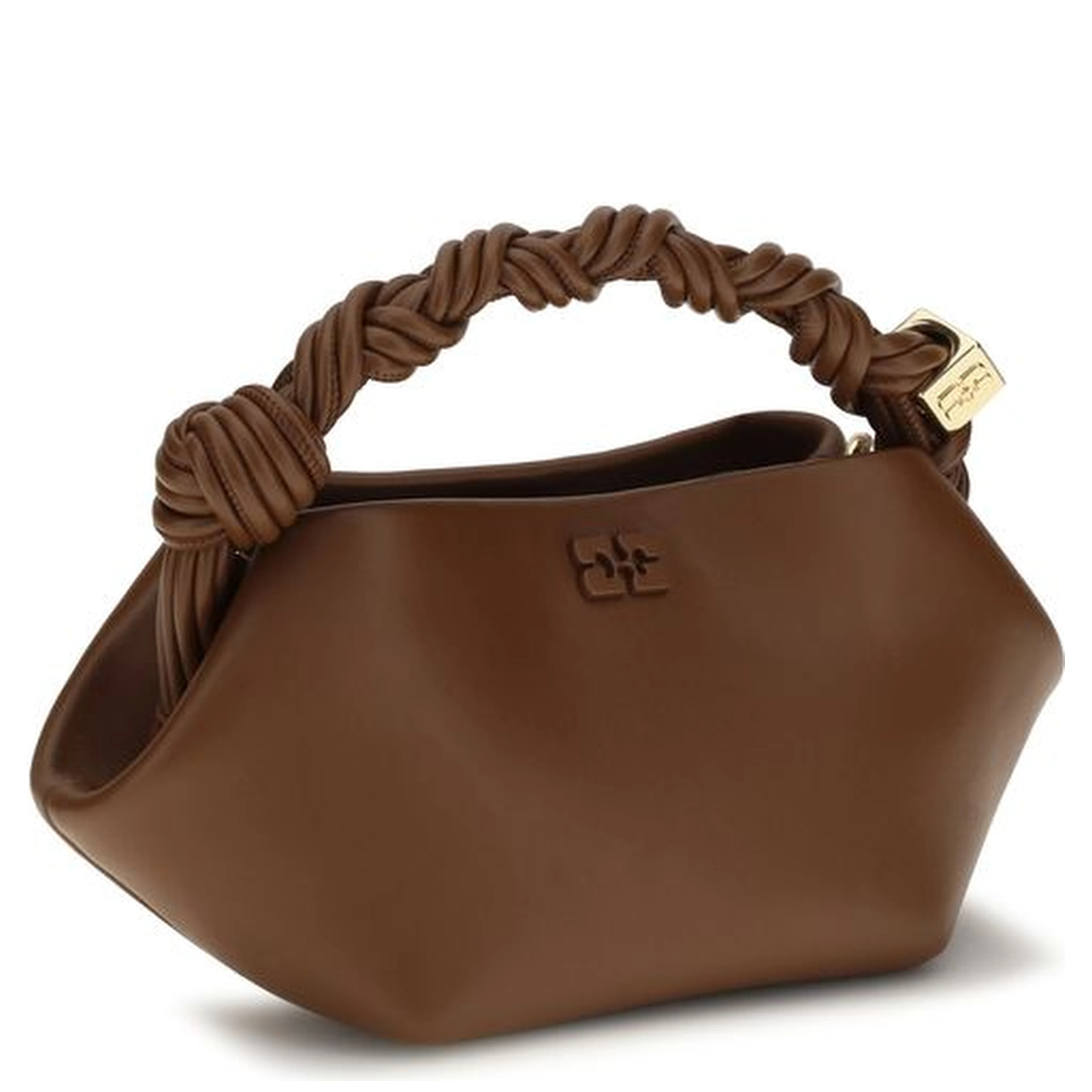 Brown Recycled Leather Shoulder Bag