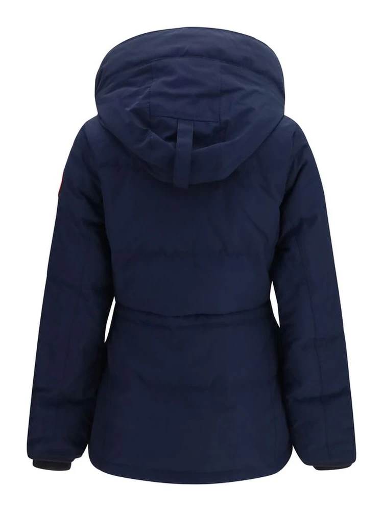 Blue Polyester Full-Length Jacket alternative