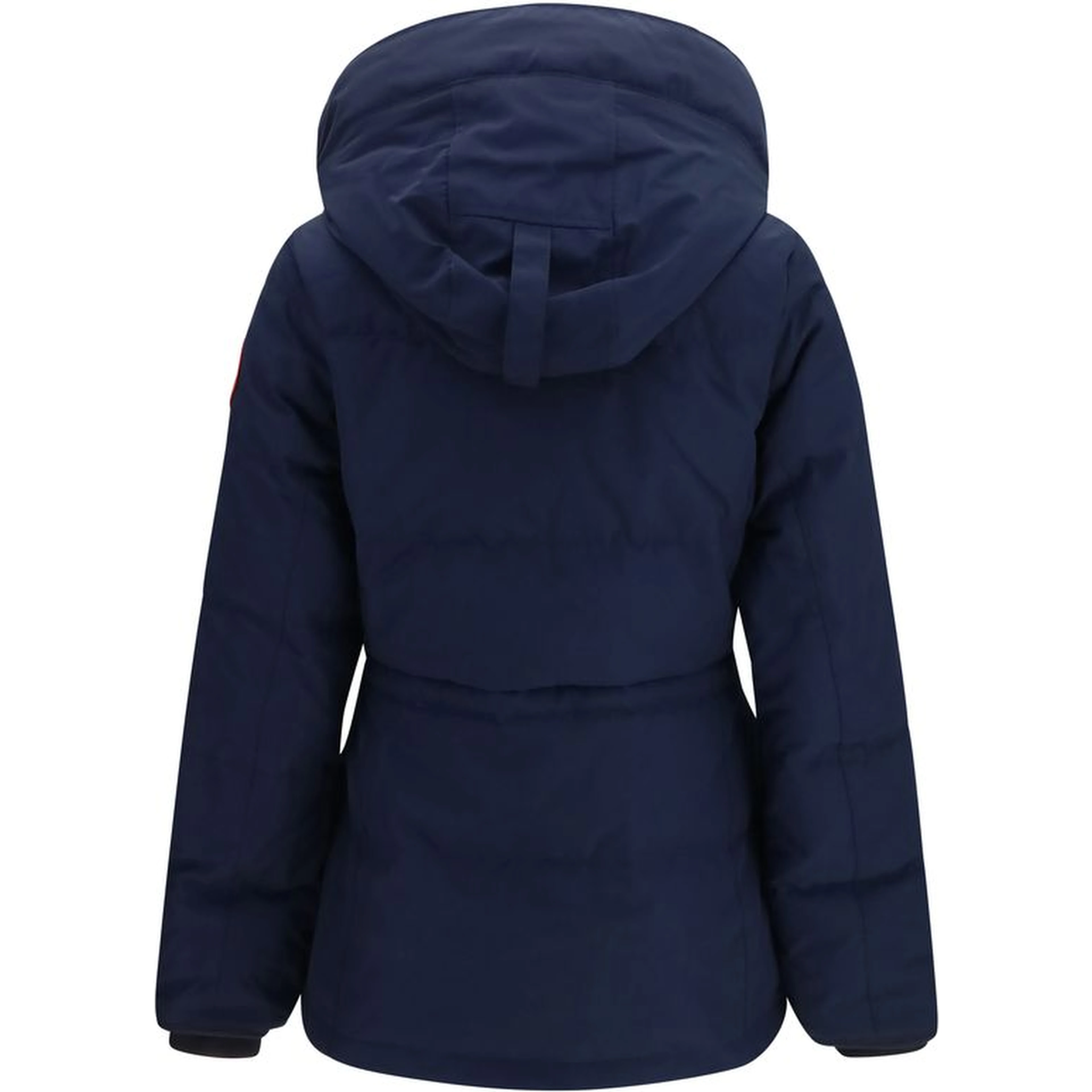 Blue Polyester Full-Length Jacket
