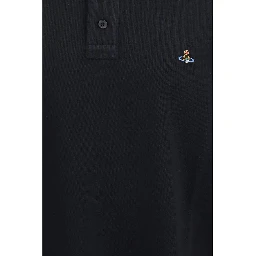 Black Cotton Polo Shirt