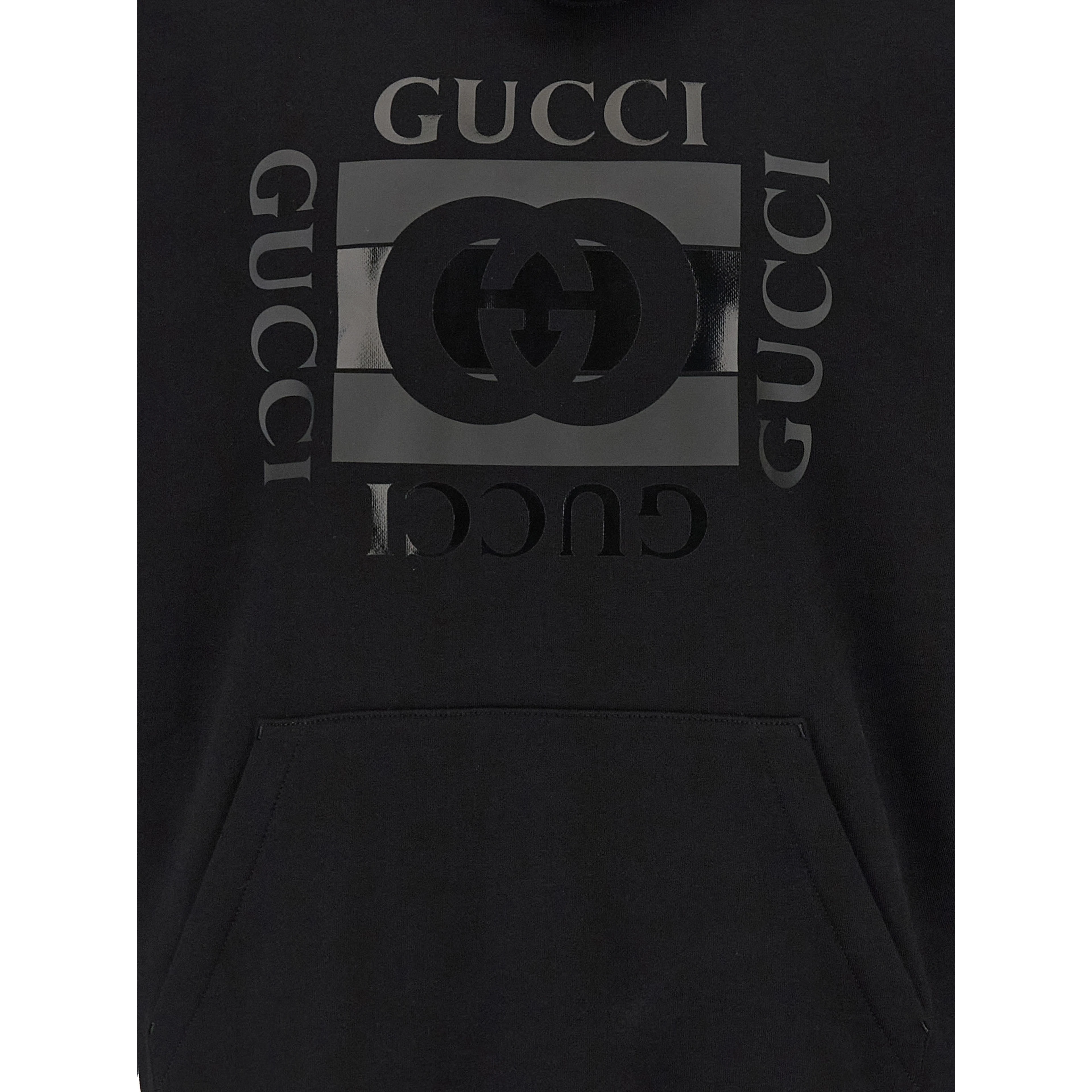 Black Cotton Sweatshirt