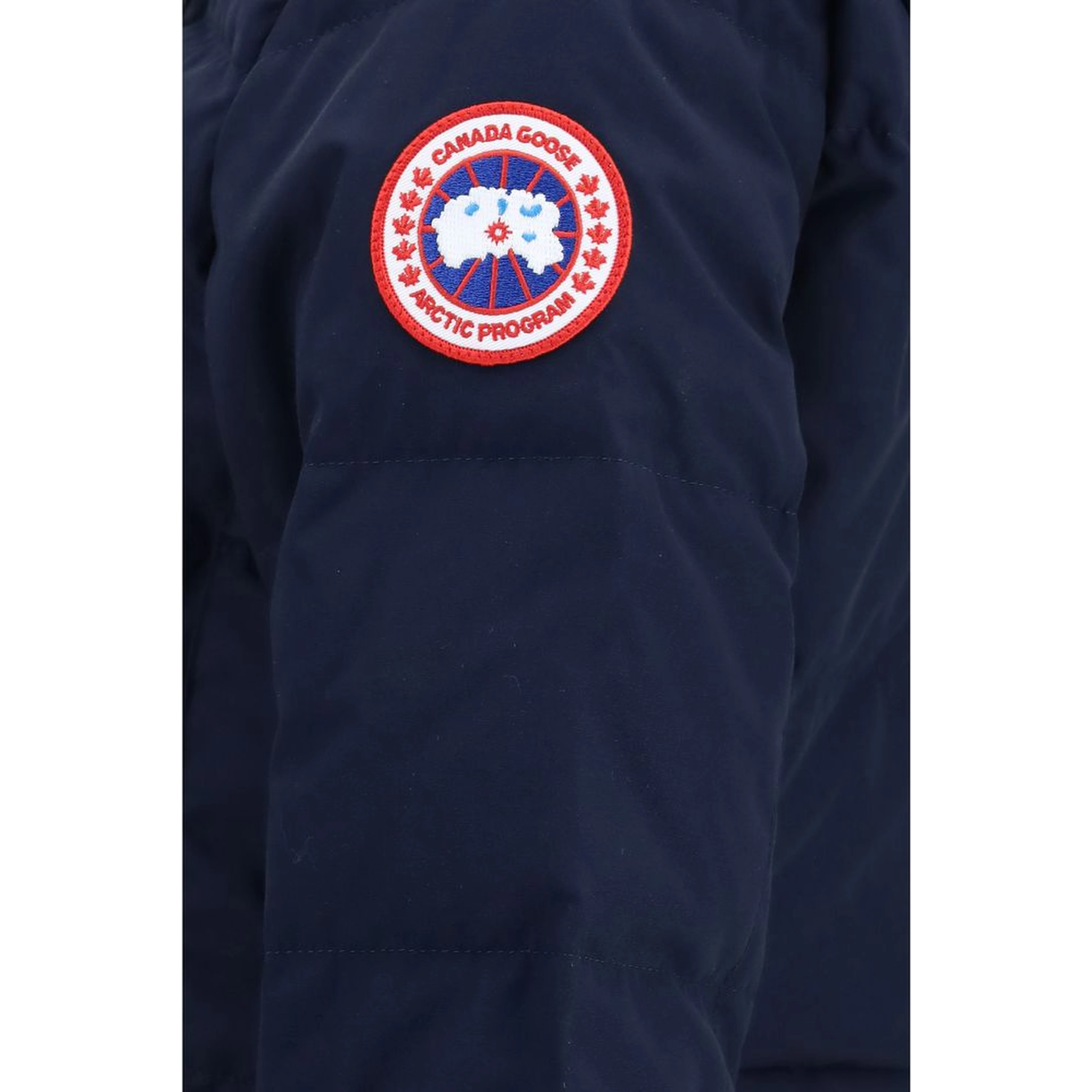Blue Polyester Full-Length Jacket