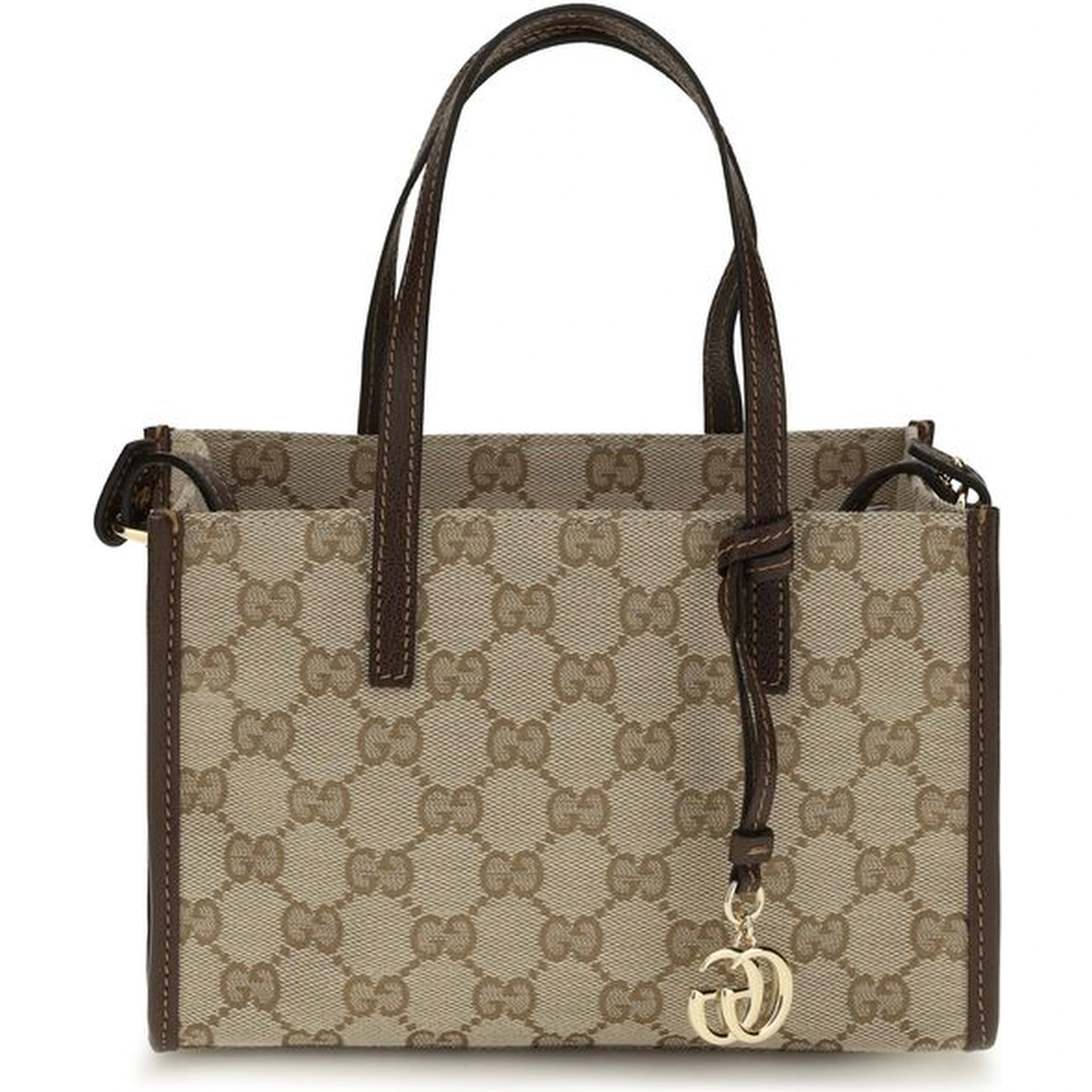 Beige Cotton Shoulder Bag