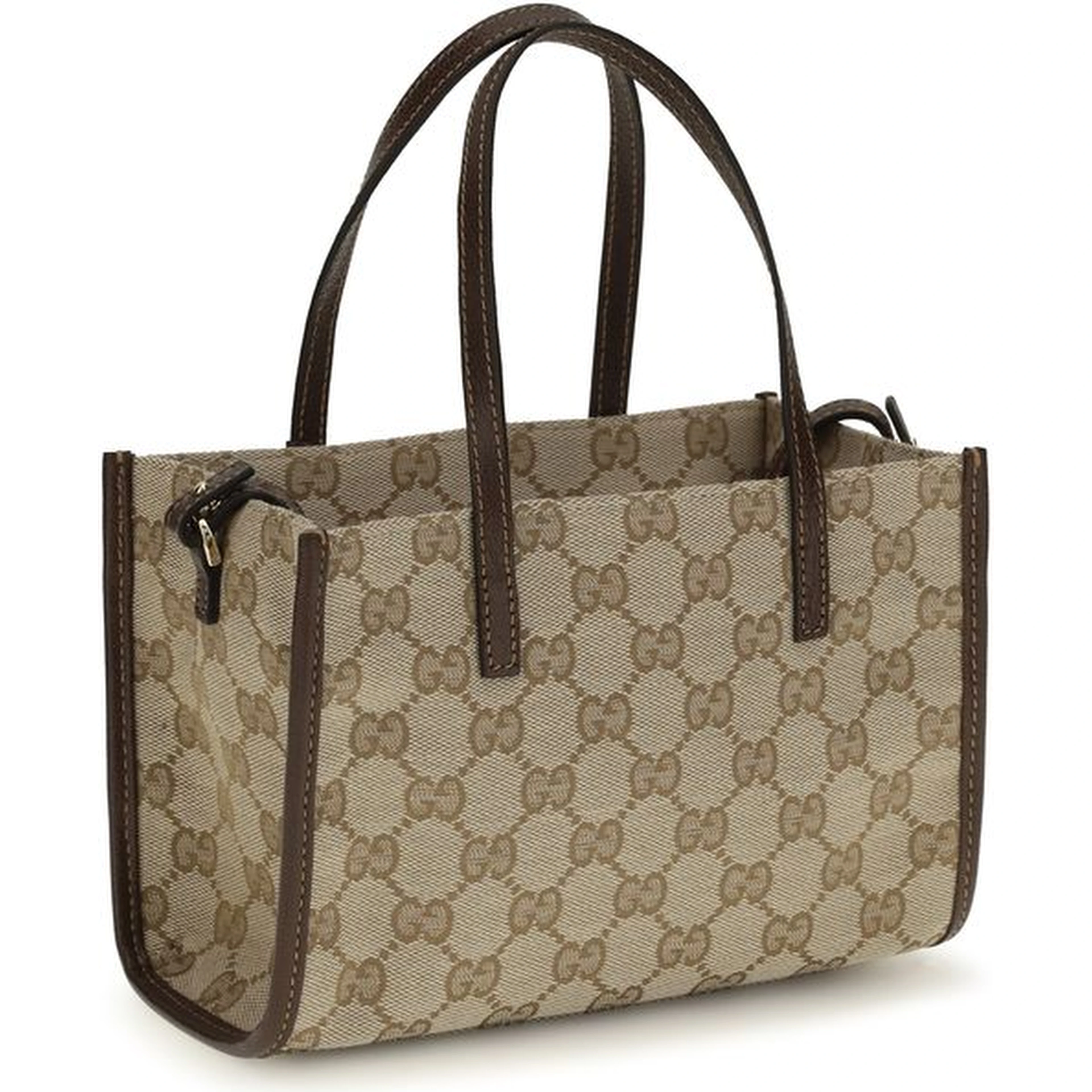 Beige Cotton Shoulder Bag
