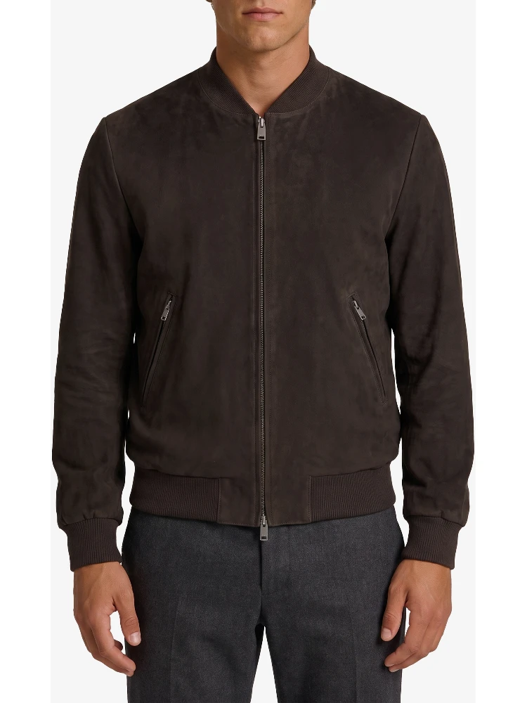 Didier suede bomber jacket