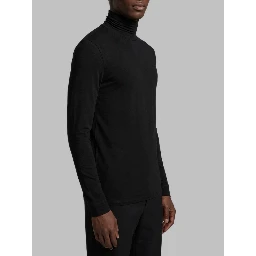 Stretch jersey turtleneck top