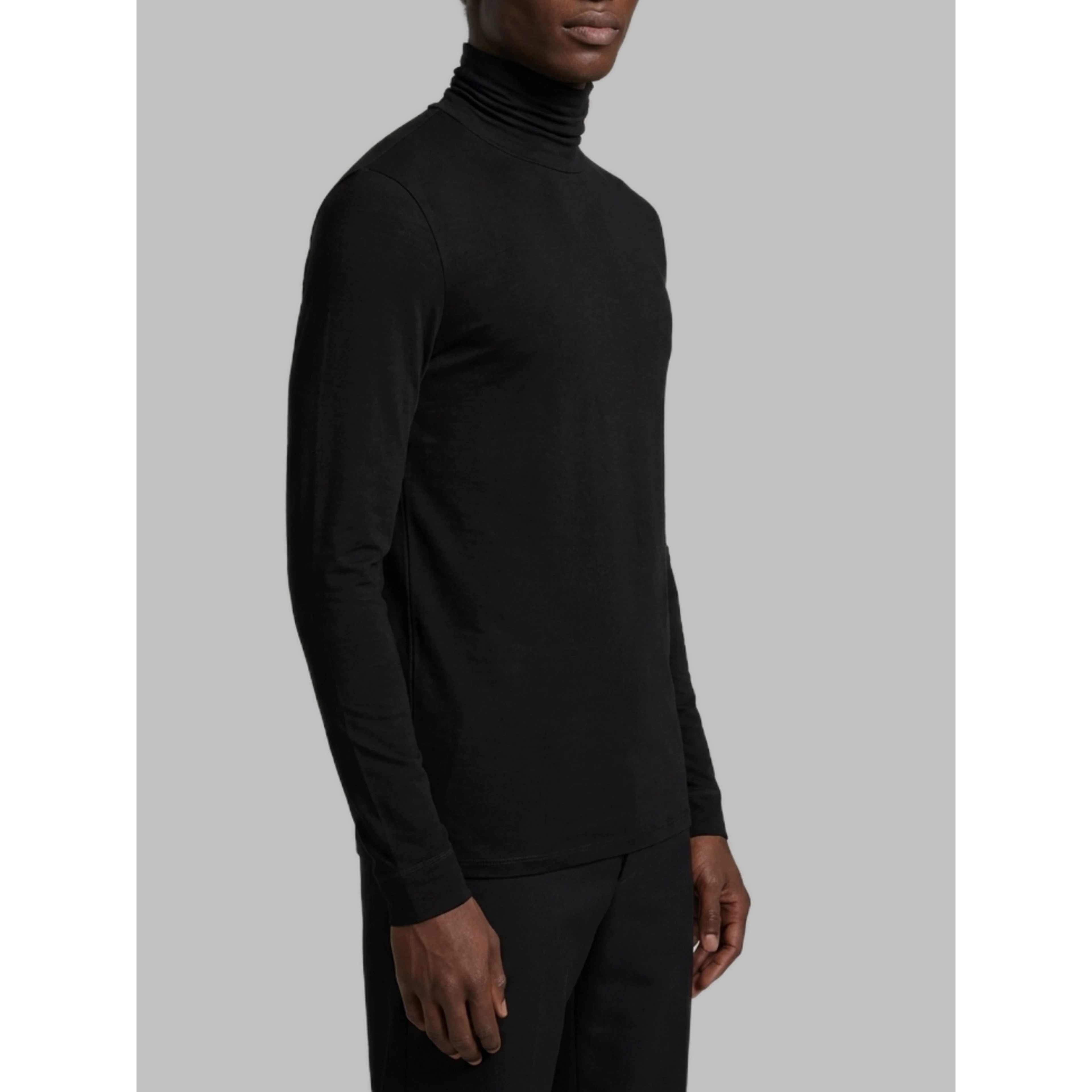 Stretch jersey turtleneck top