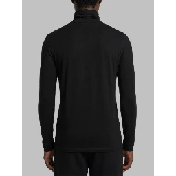 Stretch jersey turtleneck top