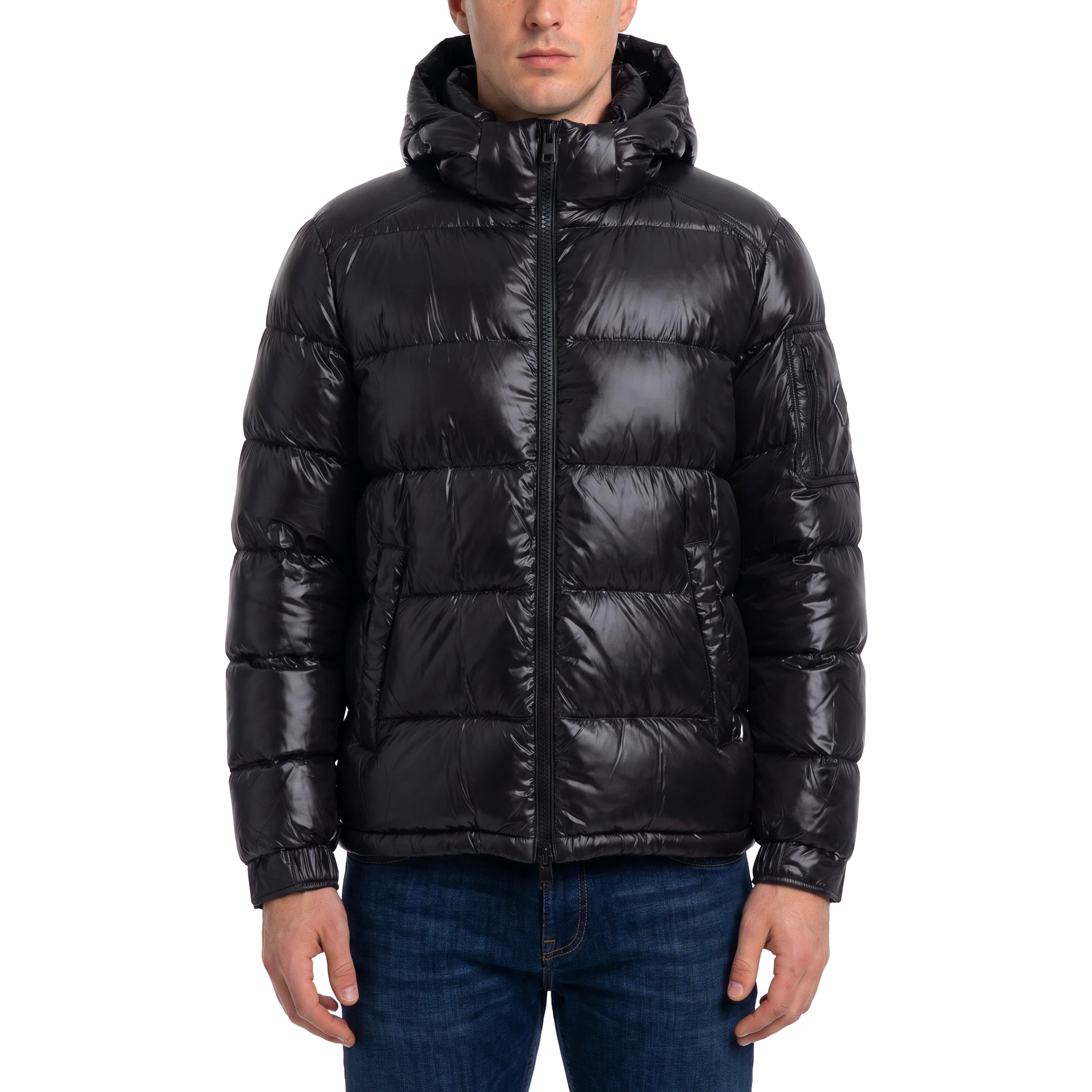 Polar Tech hooded down jacket